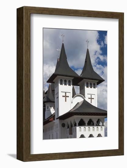 Romania, Maramures Region, Rodna Mountains NP, Orthodox Monastery-Walter Bibikow-Framed Photographic Print