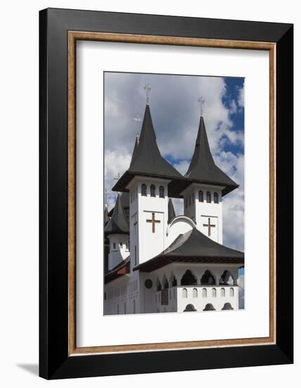 Romania, Maramures Region, Rodna Mountains NP, Orthodox Monastery-Walter Bibikow-Framed Photographic Print