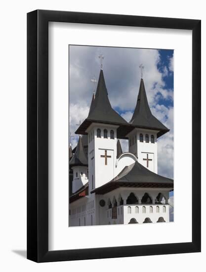 Romania, Maramures Region, Rodna Mountains NP, Orthodox Monastery-Walter Bibikow-Framed Photographic Print