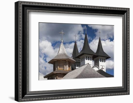 Romania, Maramures Region, Rodna Mountains NP, Orthodox Monastery-Walter Bibikow-Framed Photographic Print