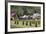 Romania, Maramures Region, Rona de Jos, Village View with Haystacks-Walter Bibikow-Framed Photographic Print