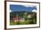 Romania, Maramures, Statiunea Borsa, Ski Resort, Spring, Village View-Walter Bibikow-Framed Photographic Print