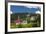 Romania, Maramures, Statiunea Borsa, Ski Resort, Spring, Village View-Walter Bibikow-Framed Photographic Print