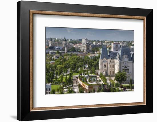 Romania, Moldavia, Iasi, Elevated Town View and Palace of Culture-Walter Bibikow-Framed Photographic Print