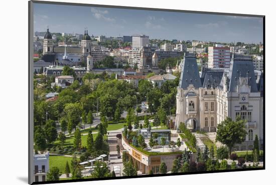 Romania, Moldavia, Iasi, Elevated Town View and Palace of Culture-Walter Bibikow-Mounted Photographic Print