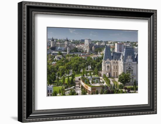 Romania, Moldavia, Iasi, Elevated Town View and Palace of Culture-Walter Bibikow-Framed Photographic Print