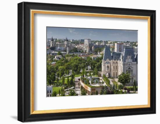 Romania, Moldavia, Iasi, Elevated Town View and Palace of Culture-Walter Bibikow-Framed Photographic Print