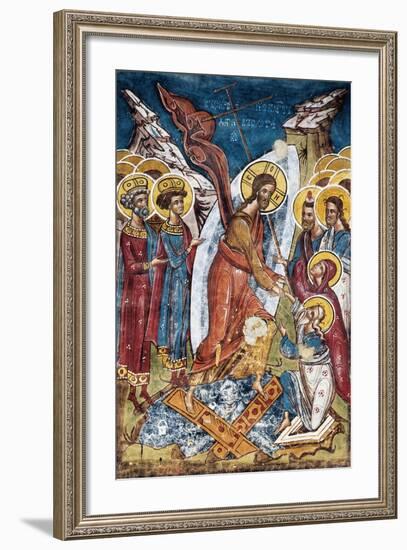 Romania, Moldovita Monastery, Transfiguration Painted in 1537-null-Framed Giclee Print