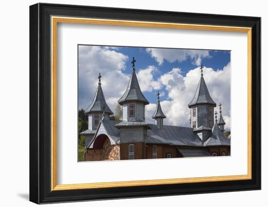 Romania, Rodna Mountains NP, Sesuri, Ski Resort, Town Orthodox Church-Walter Bibikow-Framed Photographic Print