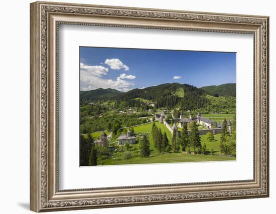 Romania, Sucevita, Sucevita Monastery, Exterior Elevated View-Walter Bibikow-Framed Photographic Print