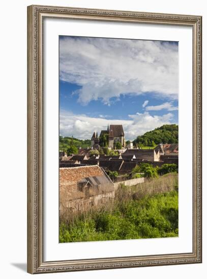 Romania, Transylvania, Biertan, Fortified Saxon Church, Elevated View-Walter Bibikow-Framed Photographic Print