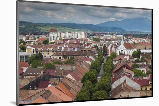 Romania, Transylvania, Bistrita, View from the Evangelical Church-Walter Bibikow-Mounted Photographic Print