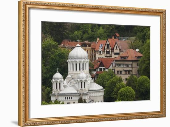 Romania, Transylvania, Brasov, Buna Vestire Orthodox Church-Walter Bibikow-Framed Photographic Print