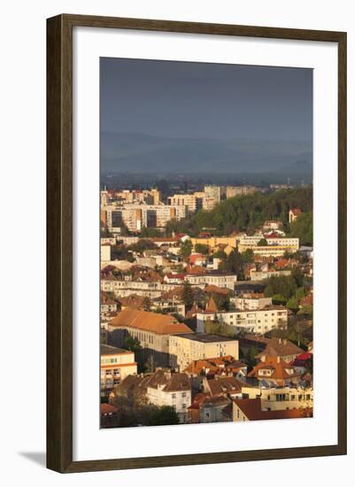 Romania, Transylvania, Brasov, New City Buildings, Sunset-Walter Bibikow-Framed Photographic Print