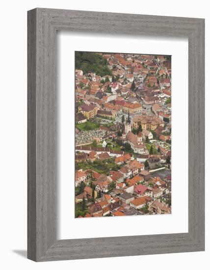 Romania, Transylvania, Brasov, View with from Mt. Tampa-Walter Bibikow-Framed Photographic Print