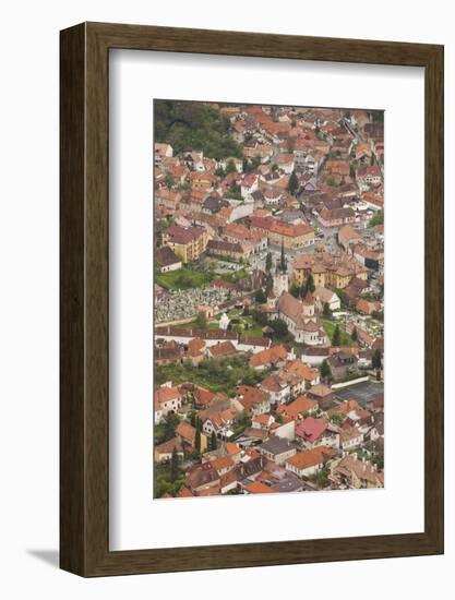 Romania, Transylvania, Brasov, View with from Mt. Tampa-Walter Bibikow-Framed Photographic Print