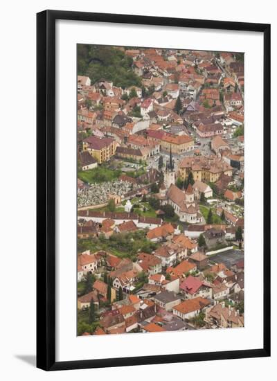 Romania, Transylvania, Brasov, View with from Mt. Tampa-Walter Bibikow-Framed Photographic Print