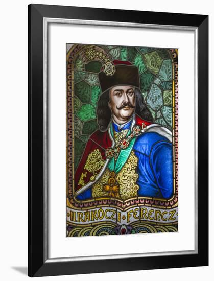 Romania, Transylvania, Culture Palace Building, Stained Glass Windows-Walter Bibikow-Framed Photographic Print