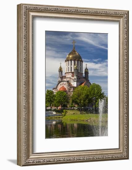 Romania, Transylvania, Fagaras, Sfantul Ioan Botezatorul Cathedral-Walter Bibikow-Framed Photographic Print