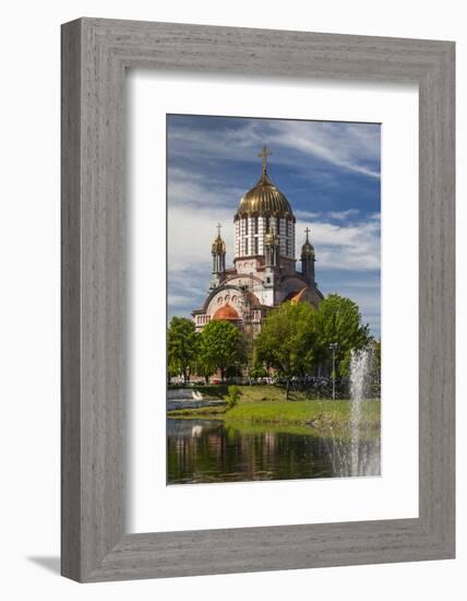 Romania, Transylvania, Fagaras, Sfantul Ioan Botezatorul Cathedral-Walter Bibikow-Framed Photographic Print