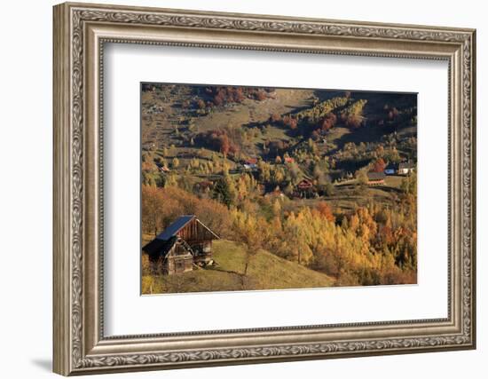 Romania, Transylvania, Magura, Piatra Craiului National Park, Farm in autumn.-Emily Wilson-Framed Photographic Print