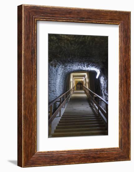 Romania, Transylvania, Praid, Praid Salt Mine, Walkway-Walter Bibikow-Framed Photographic Print