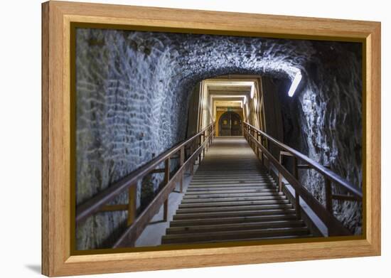 Romania, Transylvania, Praid, Praid Salt Mine, Walkway-Walter Bibikow-Framed Premier Image Canvas