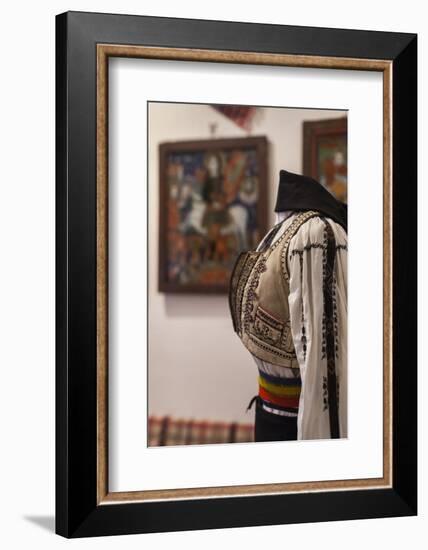 Romania, Transylvania, Sibiel, Romanian Peasant Costume-Walter Bibikow-Framed Photographic Print