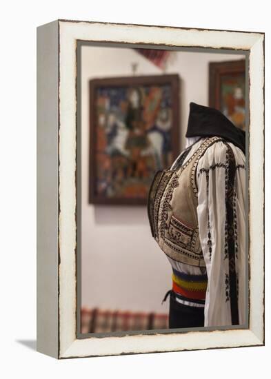 Romania, Transylvania, Sibiel, Romanian Peasant Costume-Walter Bibikow-Framed Premier Image Canvas