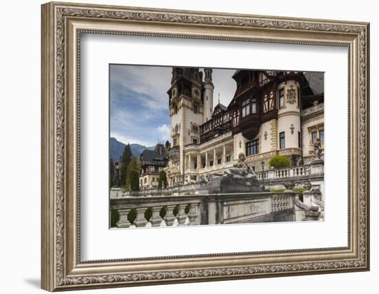 Romania, Transylvania, Sinaia, Peles Castle, Built 1875-1914-Walter Bibikow-Framed Photographic Print