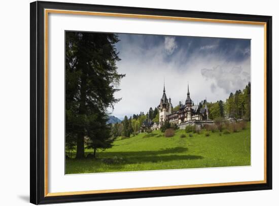 Romania, Transylvania, Sinaia, Peles Castle, Built 1875-1914-Walter Bibikow-Framed Photographic Print