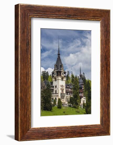 Romania, Transylvania, Sinaia, Peles Castle, Built 1875-1914-Walter Bibikow-Framed Photographic Print