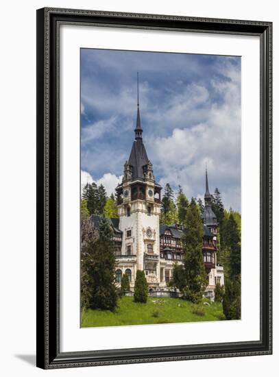 Romania, Transylvania, Sinaia, Peles Castle, Built 1875-1914-Walter Bibikow-Framed Photographic Print