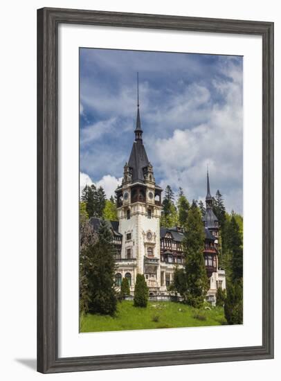 Romania, Transylvania, Sinaia, Peles Castle, Built 1875-1914-Walter Bibikow-Framed Photographic Print