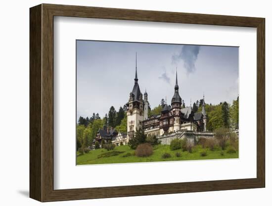 Romania, Transylvania, Sinaia, Peles Castle, Built 1875-1914-Walter Bibikow-Framed Photographic Print