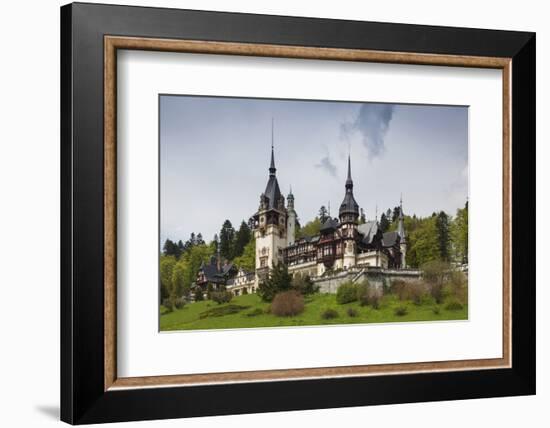 Romania, Transylvania, Sinaia, Peles Castle, Built 1875-1914-Walter Bibikow-Framed Photographic Print