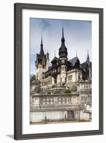 Romania, Transylvania, Sinaia, Peles Castle, Built 1875-1914-Walter Bibikow-Framed Photographic Print