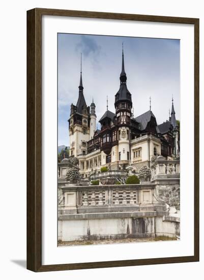 Romania, Transylvania, Sinaia, Peles Castle, Built 1875-1914-Walter Bibikow-Framed Photographic Print