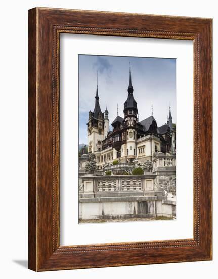 Romania, Transylvania, Sinaia, Peles Castle, Built 1875-1914-Walter Bibikow-Framed Photographic Print