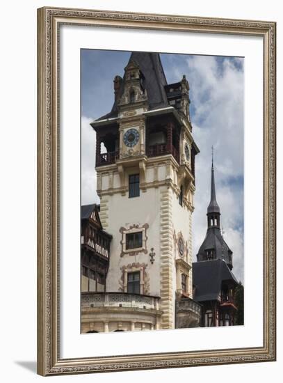 Romania, Transylvania, Sinaia, Peles Castle, Built 1875-1914-Walter Bibikow-Framed Photographic Print