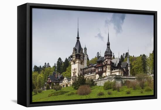 Romania, Transylvania, Sinaia, Peles Castle, Built 1875-1914-Walter Bibikow-Framed Premier Image Canvas