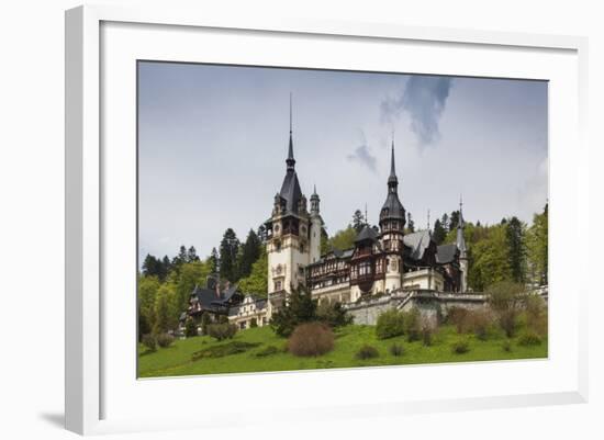 Romania, Transylvania, Sinaia, Peles Castle, Built 1875-1914-Walter Bibikow-Framed Photographic Print