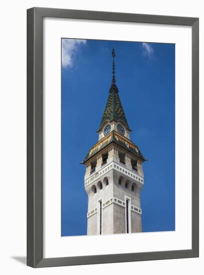 Romania, Transylvania, Targu Mures, County Council Building and Tower-Walter Bibikow-Framed Photographic Print