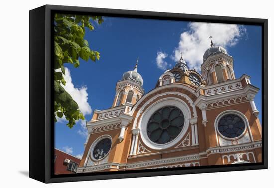 Romania, Transylvania, Targu Mures, Synagogue-Walter Bibikow-Framed Premier Image Canvas