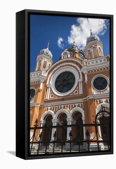 Romania, Transylvania, Targu Mures, Synagogue-Walter Bibikow-Framed Premier Image Canvas