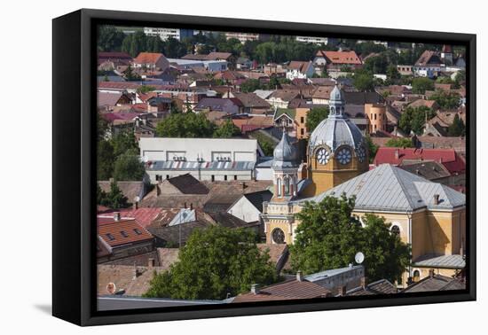 Romania, Transylvania, Targu Mures, View of the Town Synagogue-Walter Bibikow-Framed Premier Image Canvas