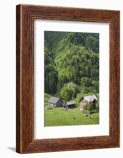 Romania, Transylvania, Tihuta Pass, Mountain Buildings of the Pass-Walter Bibikow-Framed Photographic Print