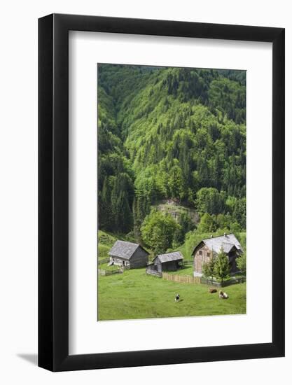 Romania, Transylvania, Tihuta Pass, Mountain Buildings of the Pass-Walter Bibikow-Framed Photographic Print