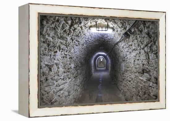 Romania, Transylvania, Turda, Turda Salt Mine, Interior Passageway-Walter Bibikow-Framed Premier Image Canvas