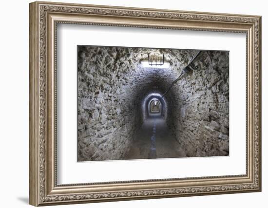 Romania, Transylvania, Turda, Turda Salt Mine, Interior Passageway-Walter Bibikow-Framed Photographic Print